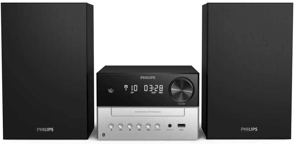 Philips Mini linija TAM3205/12CD; MP3-CD; USB; FM; BT;RMS 18W; alarm; LED zaslon; daljinski